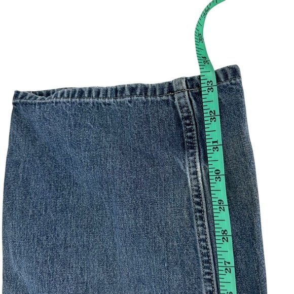 Arizona Jeans Co 34”x34” distressed carpenter Blue Jeans - Picture 9 of 9